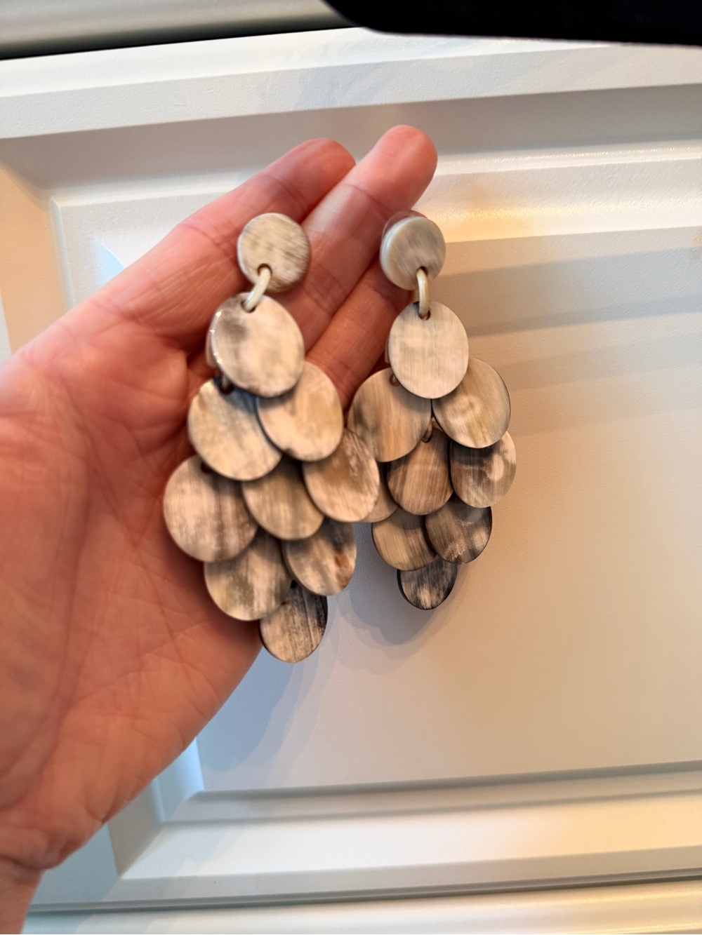 Double D Ranch Bone Chandelier Earrings NIB - Picture 7 of 13